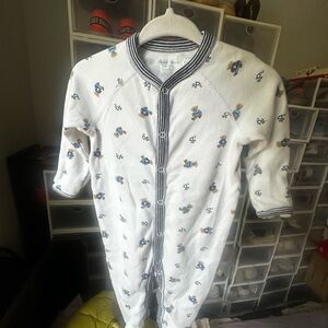Ralph Lauren Polo Bear White Baby Onesie